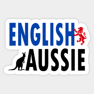 English Aussie (for light backgrounds) Sticker